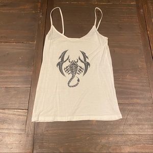 Tribal Scorpion Graphic Print Tank Top